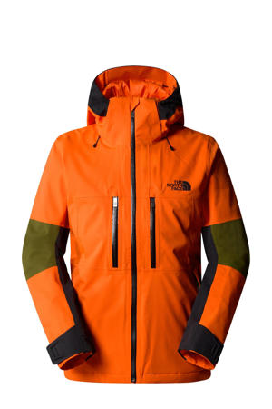 ski-jack Chakal oranje/donkergroen