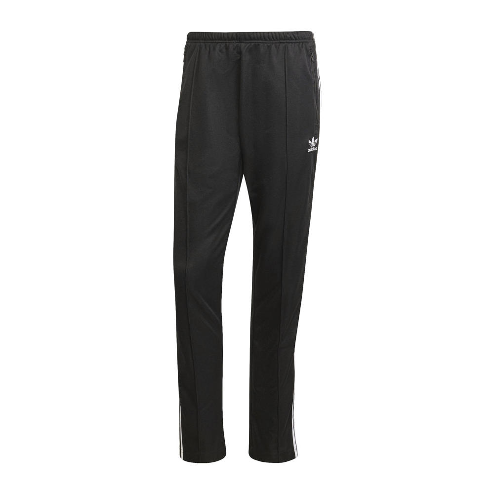 Zwart en witte heren adidas Originals joggingbroek Classics Beckenbauer van katoen met regular fit, elastische tailleband met koord en logo dessin