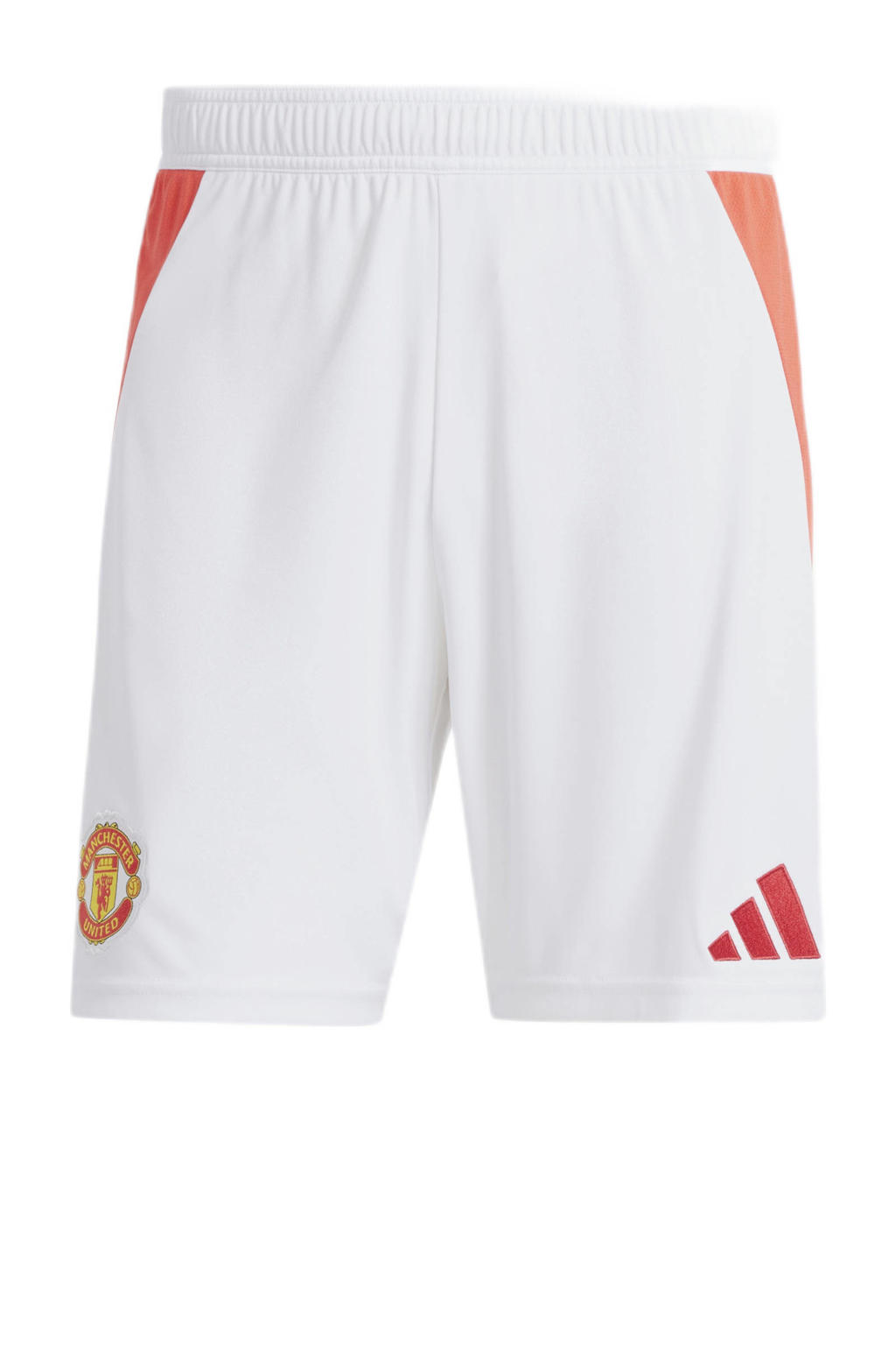 Witte heren adidas Performance Senior Manchester United sportshort van polyester 