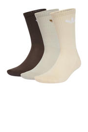 thumbnail: adidas Originals sokken Trefoil - set van 3 bruin/beige/roze