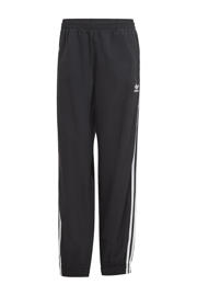 thumbnail: Zwart en witte heren adidas Originals Adicolor Woven Firebird trainingsbroek van nylon met regular fit, elastische tailleband met koord en effen