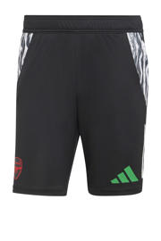 thumbnail: Zwart, wit en groene heren adidas Performance Senior Arsenal FC Senior voetbalshort Arsenal FC van polyester met regular fit, elastische tailleband met koord en logo dessin