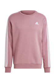 thumbnail: Roze heren adidas Sportswear sweater van katoen met logo dessin, lange mouwen en ronde hals
