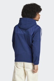 thumbnail: adidas Originals Adicolor 3-stripes fleece hoodie donkerblauw