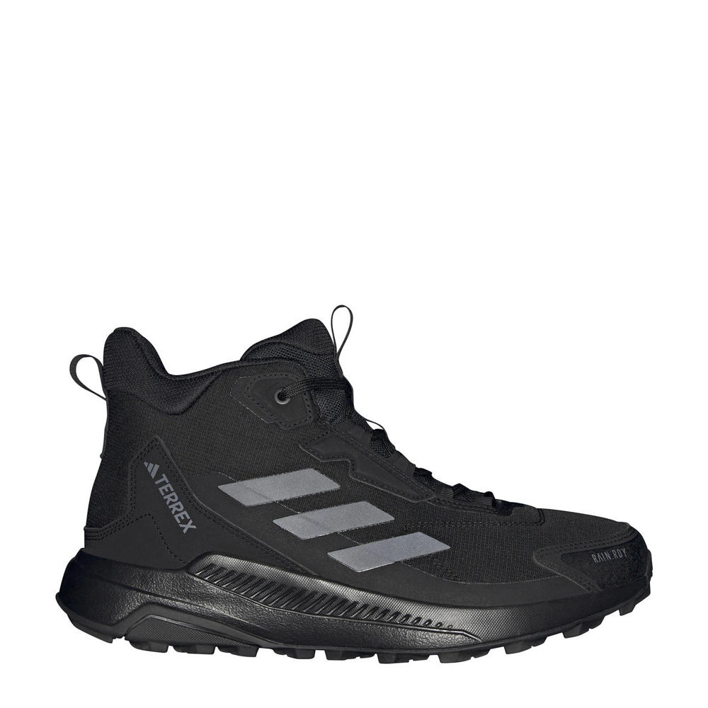 Zwarte heren adidas Terrex Anylander RAIN.RDY high wandelschoenen van mesh-pu/voering: mesh/voetbed: eva met veters