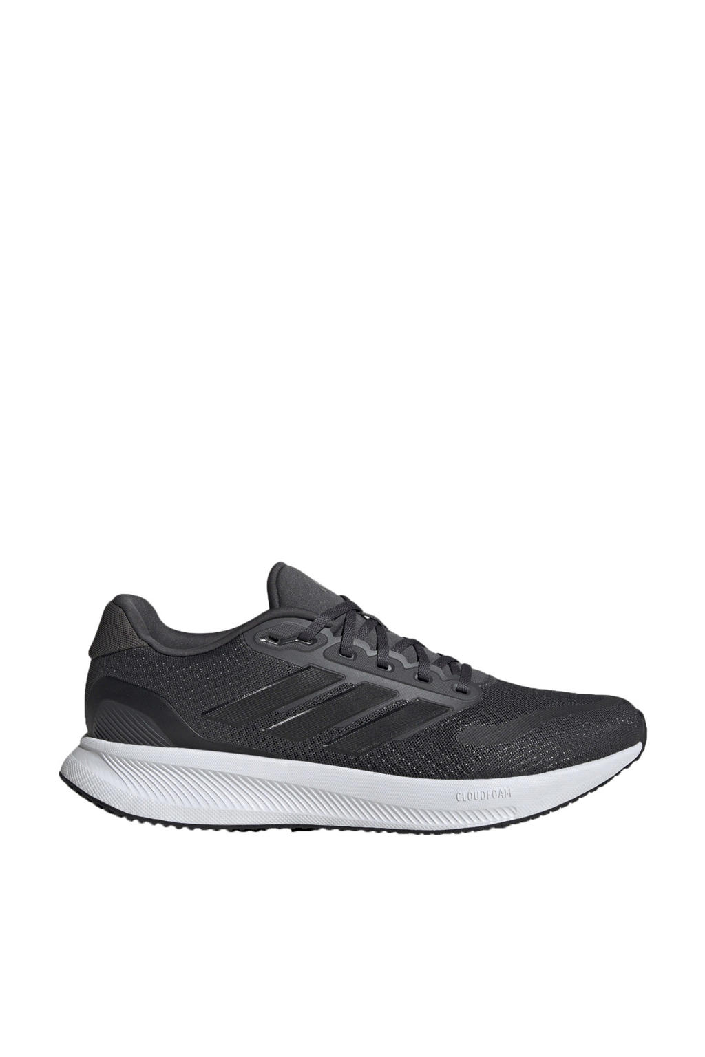 Grijs, zwart en witte heren adidas Performance Runfalcon 5 hardloopschoenen van mesh-pu/voering: mesh/voetbed: eva met veters