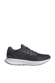 thumbnail: Grijs, zwart en witte heren adidas Performance Runfalcon 5 hardloopschoenen van mesh-pu/voering: mesh/voetbed: eva met veters