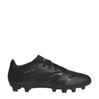 thumbnail: Zwart, antraciet en gouden heren adidas Performance Predator Club senior voetbalschoenen van imitatieleer/voering: mesh/voetbed: eva met veters