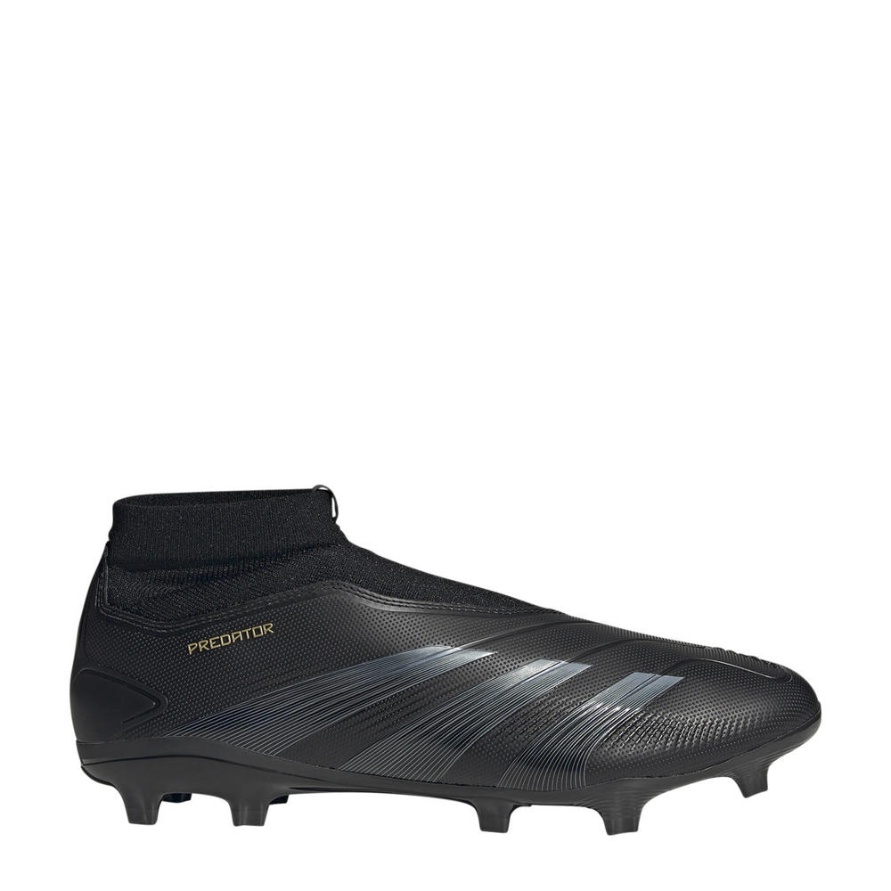 Zwarte heren adidas Performance Predator League senior voetbalschoenen van imitatieleer 
