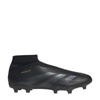 thumbnail: Zwarte heren adidas Performance Predator League senior voetbalschoenen van imitatieleer 