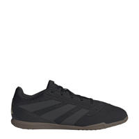 thumbnail: Zwart, antraciet en gouden heren adidas Performance Predator Club senior zaalvoetbalschoenen van imitatieleer/voering: mesh/voetbed: eva met veters