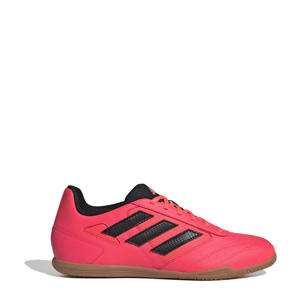 Super Sala  senior zaalvoetbalschoenen koraalrood/zwart