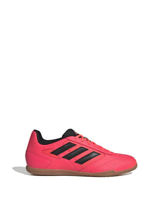Super Sala  senior zaalvoetbalschoenen koraalrood/zwart