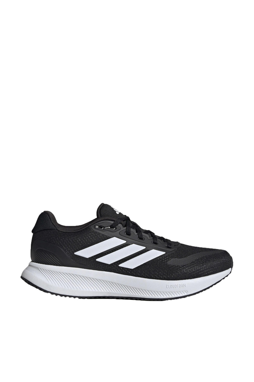 Zwart en witte heren adidas Performance Runfalcon 5 hardloopschoenen van mesh-pu/voering: mesh/voetbed: eva met veters