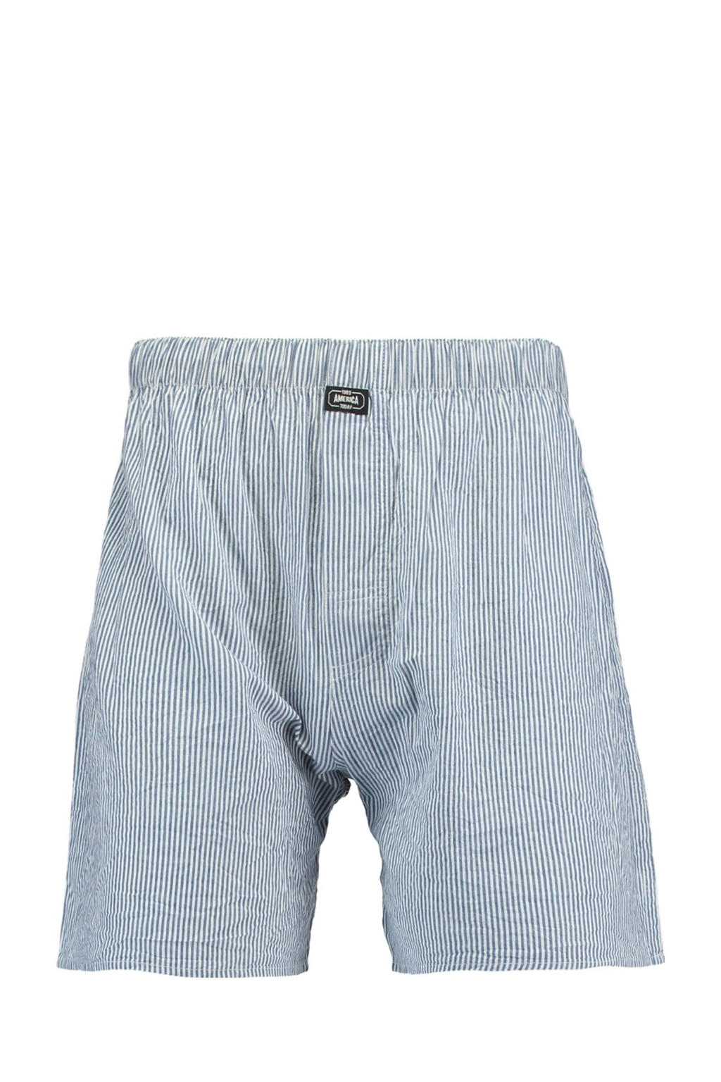 America Today wijde boxershort Thomas blauw/wit