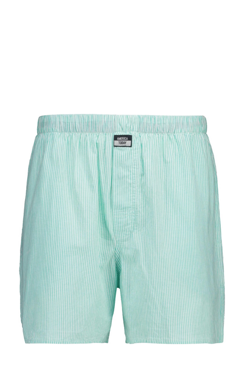 America Today wijde boxershort Thomas groen/wit