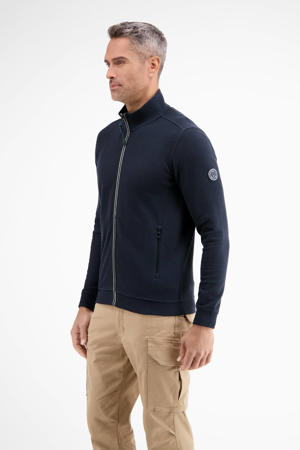 gebreid vest donkerblauw