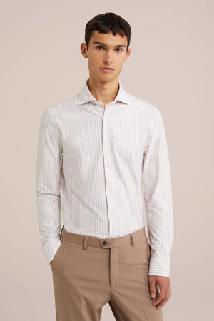 Tall fit overhemd beige