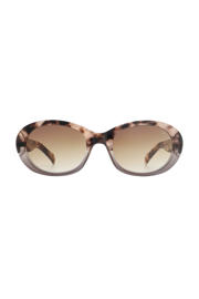 thumbnail: A.Kjaerbede zonnebril Anma met tortoise print lichtbruin