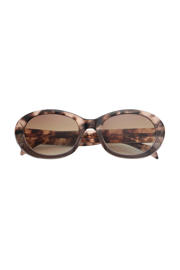 thumbnail: A.Kjaerbede zonnebril Anma met tortoise print lichtbruin