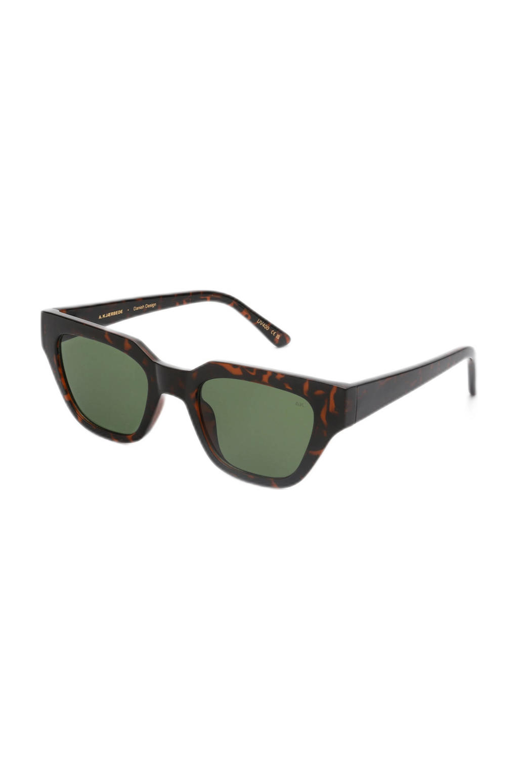A.Kjaerbede zonnebril Kaws met tortoise print donkerbruin