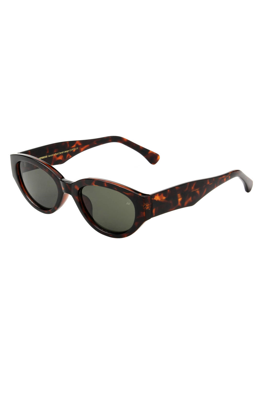 A.Kjaerbede zonnebril Winnie met tortoise print donkerbruin