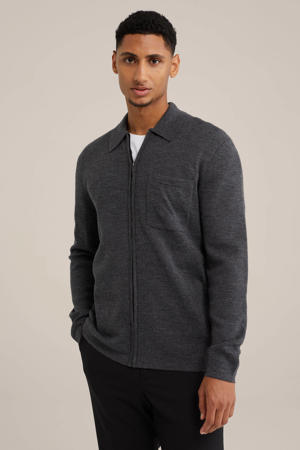 gemêleerd sweatvest grijs