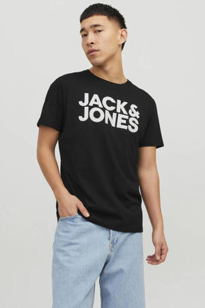 slim fit T-shirt Jjecorp met logo