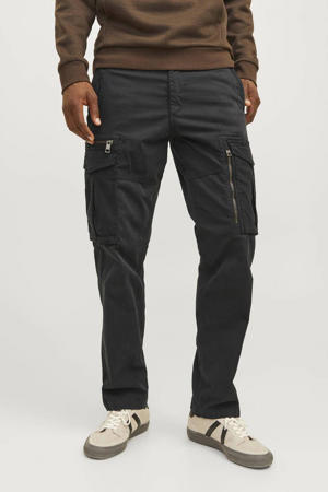 relaxed cargo broek JPSTKANE JJCRUISE zwart