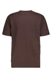 thumbnail: Donkerblauwe heren America Today regular fit T-shirt Eric van katoen met effen, korte mouwen en ronde hals