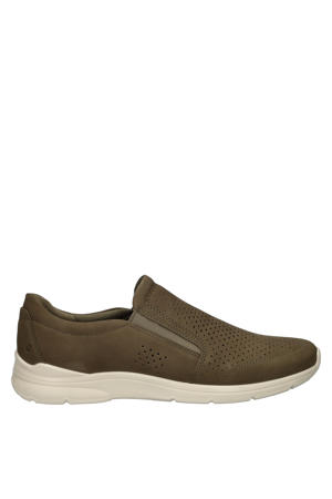   nubuck instappers kaki