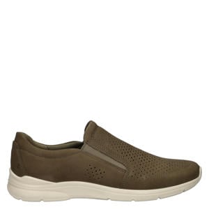 nubuck instappers kaki