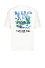 thumbnail: Zwarte heren America Today T-shirt van katoen met backprint, korte mouwen en ronde hals