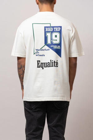 T-shirt NOAH met backprint ecru
