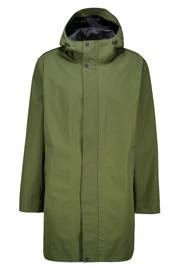 thumbnail: Groene heren America Today regenjas van polyester met effen, capuchon en ritssluiting
