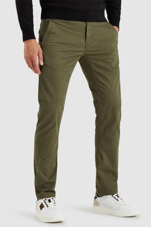 relaxed fit chino American Classic donkergroen
