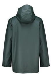 thumbnail: Groene heren America Today regenjas jake van polyester met effen, capuchon en rits- en knoopsluiting