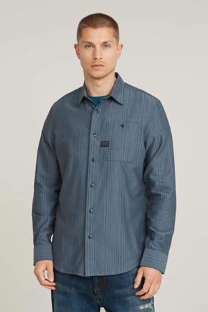 gemêleerd slim fit overhemd Bristum 2.0