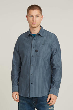 gemêleerd slim fit overhemd Bristum 2.0
