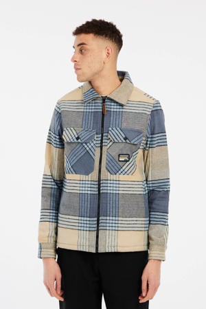 overshirt Shift beige/blauw