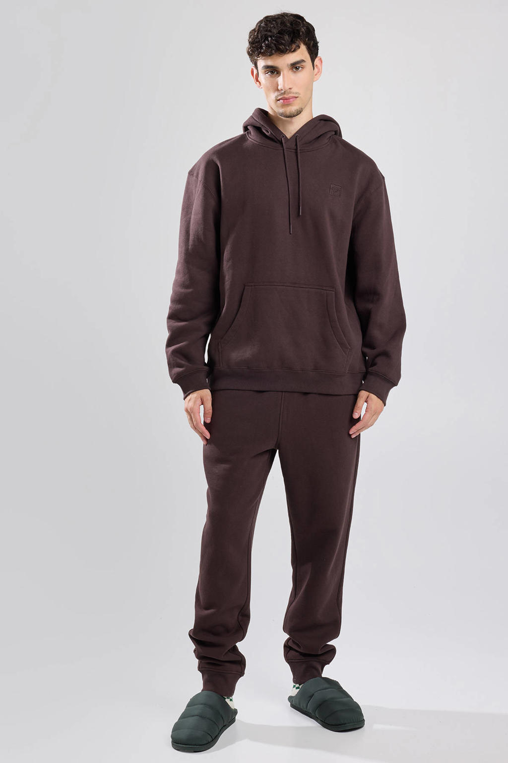 America Today regular fit joggingbroek Col dark brown