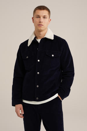 corduroy winterjas heavy blue