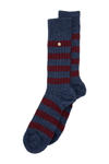 Donkerblauw/donkerrood