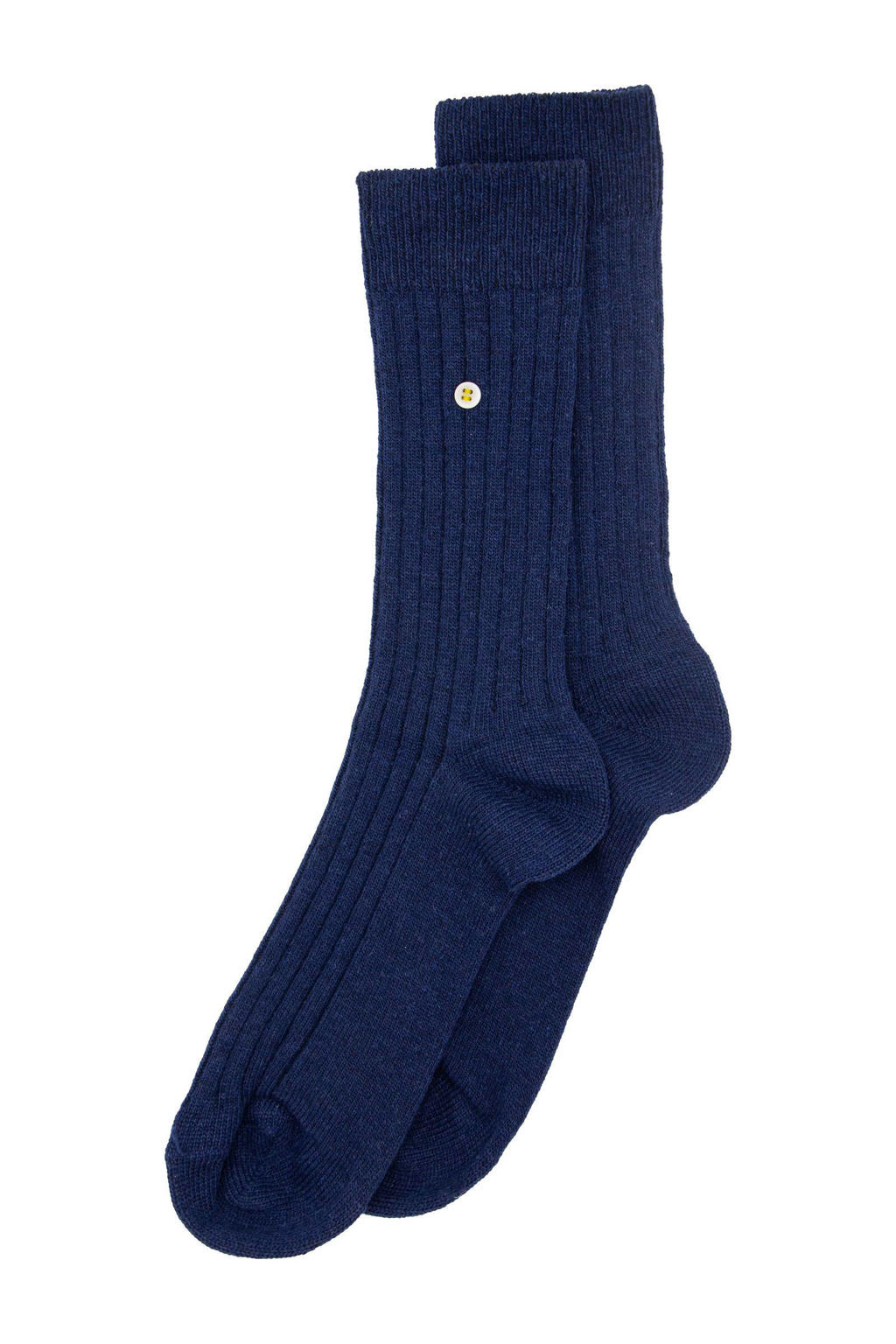 Alfredo Gonzales sokken Merino Cosy Rib donkerblauw