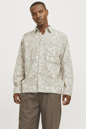 oversized overshirt beige