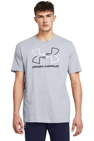 sportshirt Core Graphics grijs melange