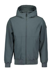 thumbnail: Groene heren Airforce winterjas van polyester met effen, lange mouwen, capuchon en ritssluiting