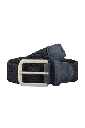 gevlochten riem donkerblauw