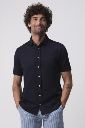 casual overhemd donkerblauw