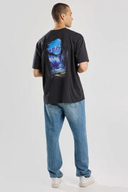 thumbnail: America Today regular fit T-shirt Eugene met backprint zwart